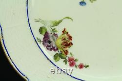 1751-1753 Authentic SEVRES Soft Paste Porcelain 9.25 Plate, Signed #3