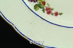 1751-1753 Authentic SEVRES Soft Paste Porcelain 9.25 Plate, Signed #3