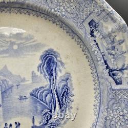 1848 J Wedgwood England Columbia Blue Transferware Ironstone Dinner Plate 9.5