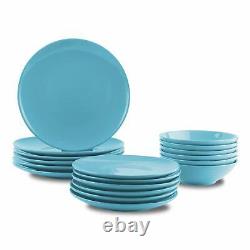 18 Pc Dinner Set Stoneware Crockery Plate Bowl Tableware Dining Service for 6 Sb