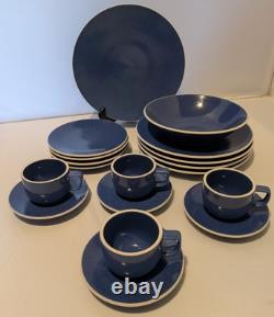 18 Pc. Sasaki Colorstone Sapphire Set EUC
