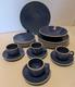 18 Pc. Sasaki Colorstone Sapphire Set EUC