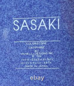 18 Pc. Sasaki Colorstone Sapphire Set EUC