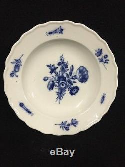 18th Century Blue And White Meissen Plate With Mark