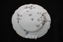 1920's Set of 10 Carlsbad Blue Flowers withWheat 9 3/4 Dinner Plates CAR189