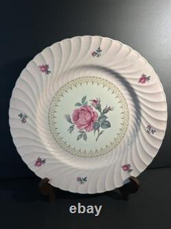 1930s Set Of 6 Morning Rose Dinner Plate by BurleighWare (Burgess & Leigh)