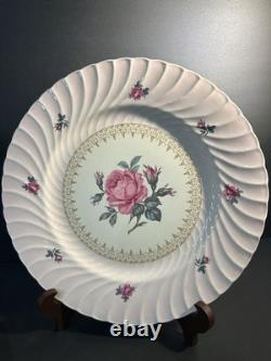 1930s Set Of 6 Morning Rose Dinner Plate by BurleighWare (Burgess & Leigh)