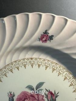 1930s Set Of 6 Morning Rose Dinner Plate by BurleighWare (Burgess & Leigh)