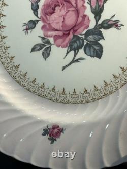 1930s Set Of 6 Morning Rose Dinner Plate by BurleighWare (Burgess & Leigh)