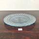 1930s Vintage Bubble Design Clear Blue Glass Shade Plate Kitchen Glassware GL120
