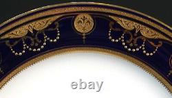 19th Century Minton Gilded Cobalt Service, antique, England