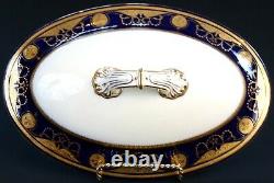 19th Century Minton Gilded Cobalt Service, antique, England