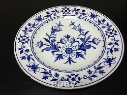 19th Century Royal Worcester Blue & White Floral Dinner Cabinet Plate 10.5