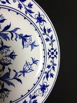 19th Century Royal Worcester Blue & White Floral Dinner Cabinet Plate 10.5