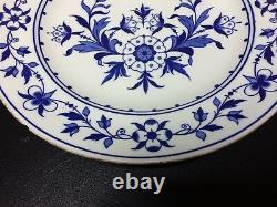 19th Century Royal Worcester Blue & White Floral Dinner Cabinet Plate 10.5