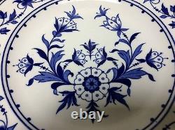 19th Century Royal Worcester Blue & White Floral Dinner Cabinet Plate 10.5