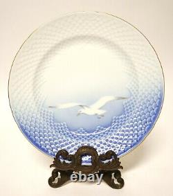 1 Bing & Grondahl Seagull B & G Denmark Gold Trim Dinner Plate 10.25 Diameter