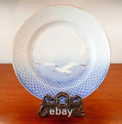 1 Bing & Grondahl Seagull B & G Denmark Gold Trim Dinner Plate 10.25 Diameter