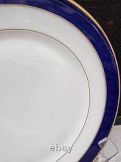 1- Haviland France 10 TURENNE Cobalt Blue Dinner Plate
