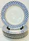 1 Lomonosov Russian Porcelain Cobalt Blue Net Dinner Plate 10 3/4 St Petersburg
