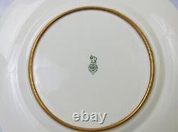 1 Royal Doulton Service Plate Florentine Style Cobalt Blue & Raised Gold, c1928