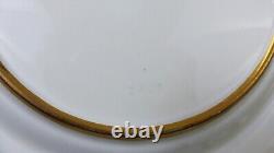 1 Royal Doulton Service Plate Florentine Style Cobalt Blue & Raised Gold, c1928