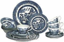 20 Pcs Churchil Willow Serving Dinner Set Tableware Plates Bowls Saucers Cups