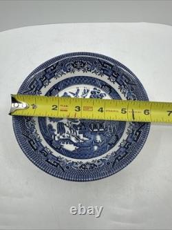 20 Pcs, Set for 4, Churchill Blue Willow Dinnerware Staffordshire England Mint