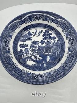 20 Pcs, Set for 4, Churchill Blue Willow Dinnerware Staffordshire England Mint