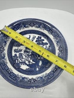 20 Pcs, Set for 4, Churchill Blue Willow Dinnerware Staffordshire England Mint