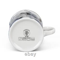 20 pc Azur de Limoges Bone China Dinner Tea Set Porcelain Dinnerware Blue Plates