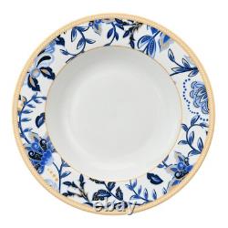 20pc Melodie de Fleurs Bone China Dinner Tea Set Porcelain Dinnerware Blue Plate