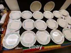 20x Vintage MCM Royal China Blue Heaven 10 Diameter Dinner Plate (s) Atomic