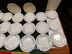 20x Vintage MCM Royal China Blue Heaven 10 Diameter Dinner Plate (s) Atomic