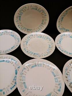 20x Vintage MCM Royal China Blue Heaven 10 Diameter Dinner Plate (s) Atomic