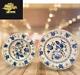 2Pc ENGLISH IRONSTONE TABLEWARE(EIT)Serving bowl Blue&White Dinner Plate England