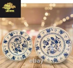 2Pc ENGLISH IRONSTONE TABLEWARE(EIT)Serving bowl Blue&White Dinner Plate England