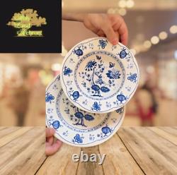 2Pc ENGLISH IRONSTONE TABLEWARE(EIT)Serving bowl Blue&White Dinner Plate England