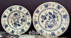 2Pc ENGLISH IRONSTONE TABLEWARE(EIT)Serving bowl Blue&White Dinner Plate England