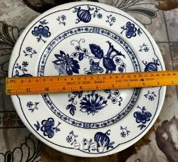 2X ENGLISH IRONSTONE TABLEWARE (EIT)Serving bowl Blue&White Dinner Plate England