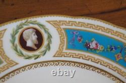 2 Antique 1862 Minton International Exhibition Jeweled Turquoise Plates 10