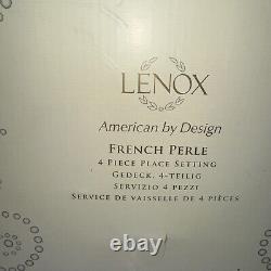 2 Boxes Of Lenox French Perle 4 Piece Place Setting