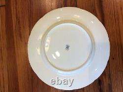 2 Coalport Dinner Plates Blue Ribbons Pattern 8851 10-1/2