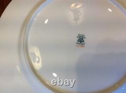 2 Coalport Dinner Plates Blue Ribbons Pattern 8851 10-1/2