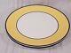2 Coupe Dinner Plate Pagnossin SPA YELLOW Pastel Ironstone Blue Trim 10.75
