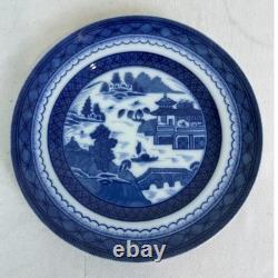 30 PC Mottahedeh Vista Allegra Blue Canton Porcelain Plates Charleston Set