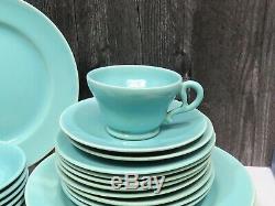31 Pieces GMB Franciscan Turquoise Aqua el Patio Dinner Side Plates Bowls Svc 8