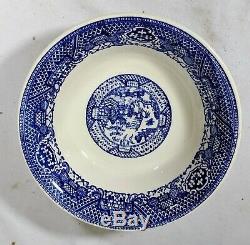 32 pc NEW Blue Willow Ware USA Ironstone Dinnerware Set 8 Place settings NEW