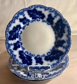 3 Johnson Brothers Flow Blue Normandy 10 Dinner Plates