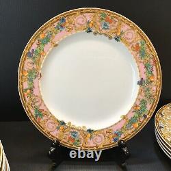 3 Pc Rosenthal Versace Butterfly Garden Dinner Salad & Bread Plates EUC 1980s